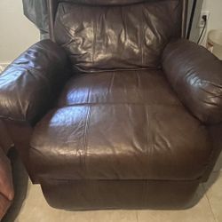 Brown Leather Recliner