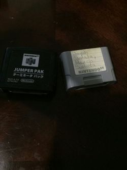 N64 expansión pack and memory card