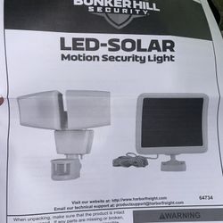 Led-Solar Motion Security Lights An Solar Panels  
