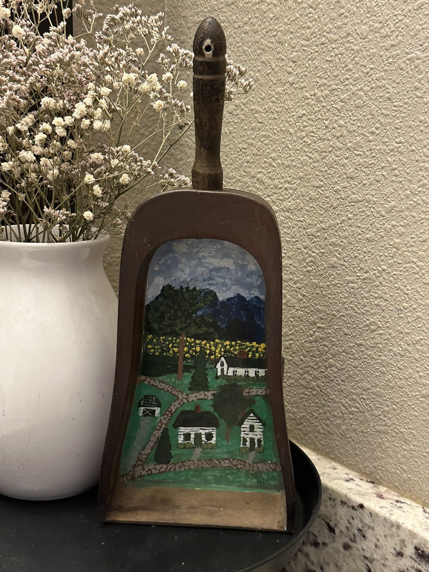 Country Cottage Hand Painted Coal Or Ash Shovel