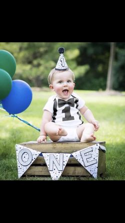 New 1st Birthday boy onesie