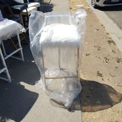 Gold And White Bar Stool