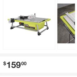 Ryobi Wet Tile Saw 