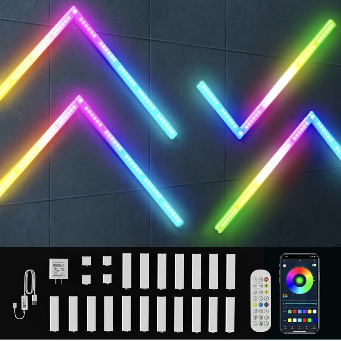 LED Smart Wall Light Bars Home Decor