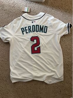 Geraldo Perdomo white authentic diamondbacks jersey