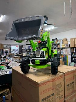 🚨🚨sale price 12 V Battery Powered Kids Ride on Dumpe Truck-Green - Color: Green 📍$100