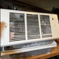 9 Electric fan forced wall heaters