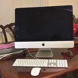 As Is Apple iMac A1418, 24 Inch Monitor Intel Core 15 , 3.1 GHZ , 8 GB Memory With Keyboard And Mouse 