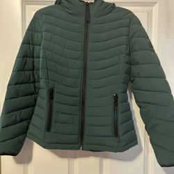 Ladies’ Green Calvin Klein Puffer Jacket - size XS