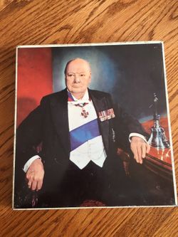 Winston Churchill Metal Piece Williamsburg Award 1955