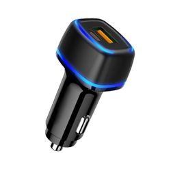 Fast Charging Car Charger USB & Type C Port