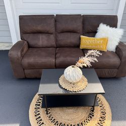 Beautiful Mocha Recliner Sofá 🤎