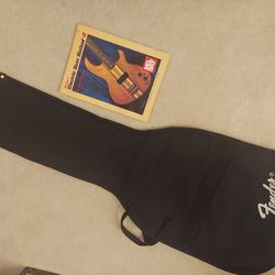 Fender Guitar Gig Bag Soft Case With Music Book