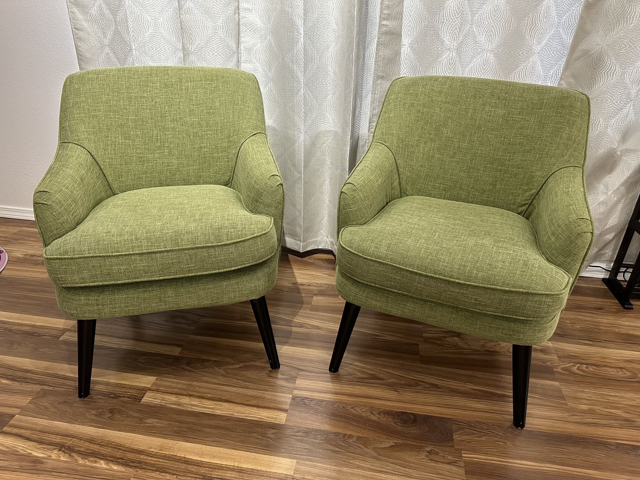 Pair of Green Chairs