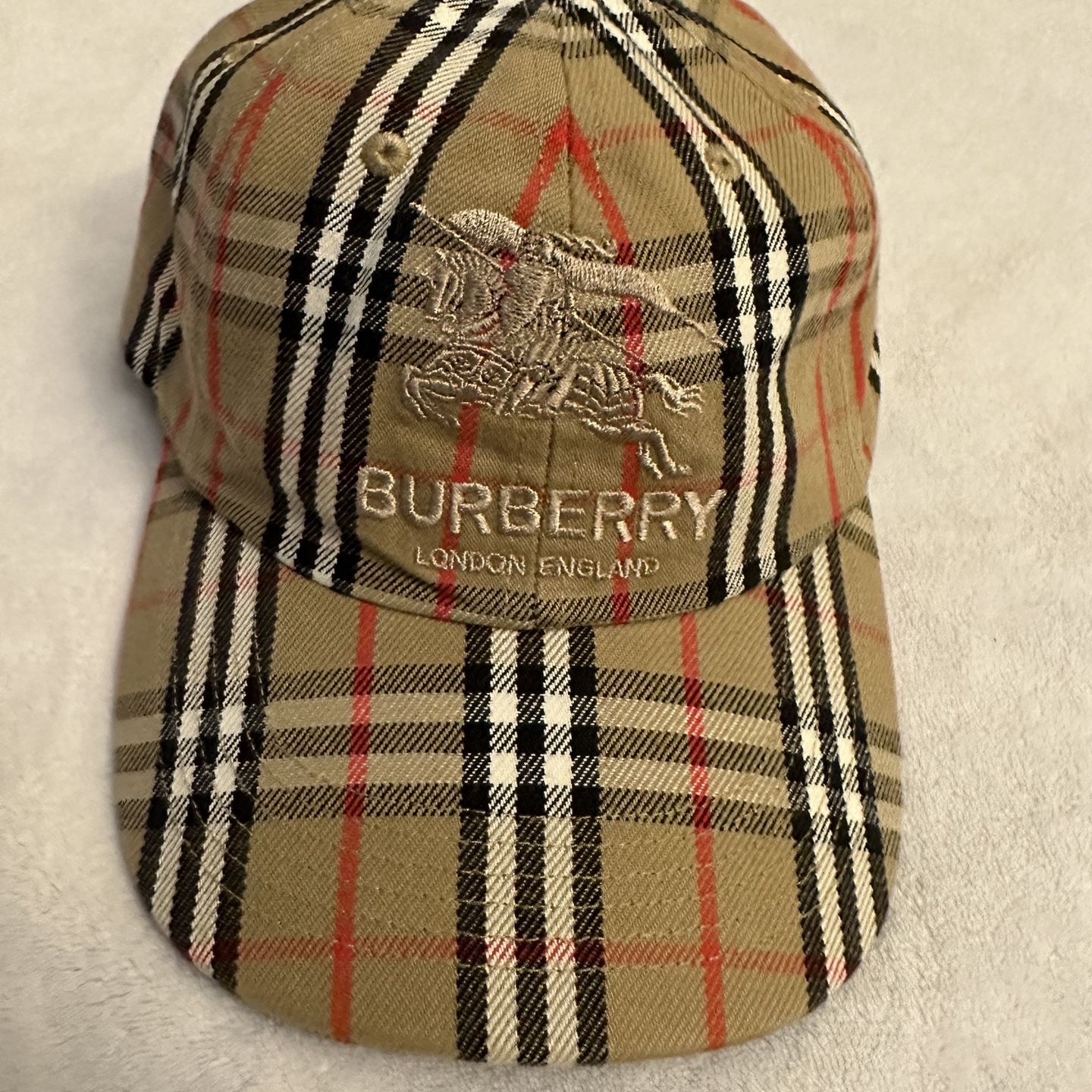 Supreme Burberry Denim 6-Panel Hat for Sale in Bridgewater 