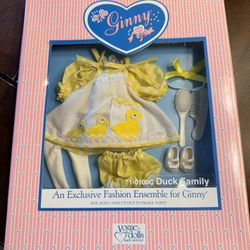 Vintage Ginny 1988 duck family, vogue dolls, doll outfit shipping available