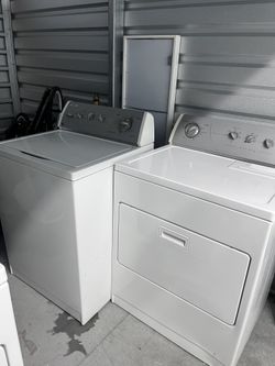 Whirlpool washer&Dryer set Both work great Heavy duty Delivery&instalation available Or can be picked up at my location