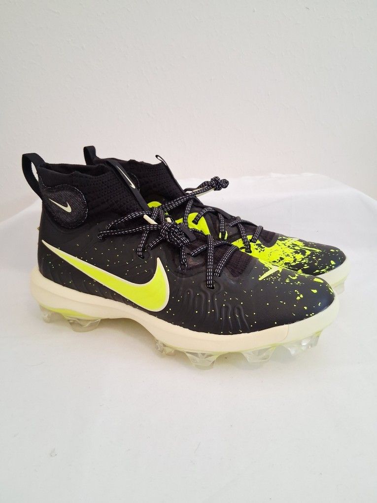 Nike Alpha Huarache NXT MCS Black Volt Baseball Cleats