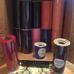 Spools of tulle and fabric