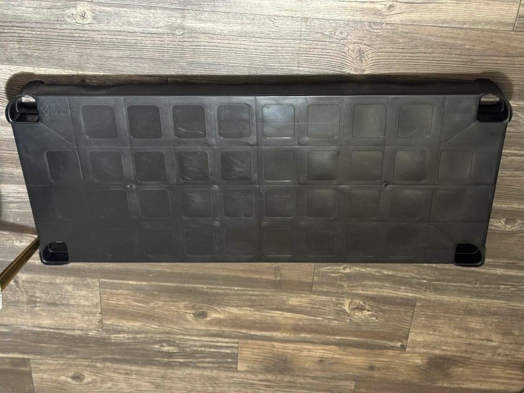 2 Ea Black Plastic 5 Tier Shelf System