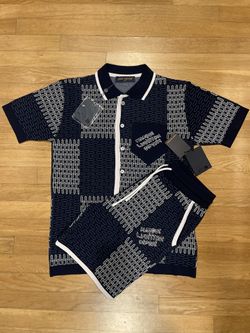 Louis Vuitton Damier Shirt/Short Set(S,M,2XL)