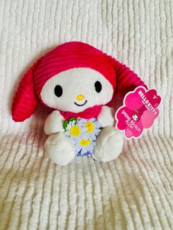 Sanrio My Melody Spring Bouquet Plush 6” Hello Kitty & Friends 2024 Flowers New