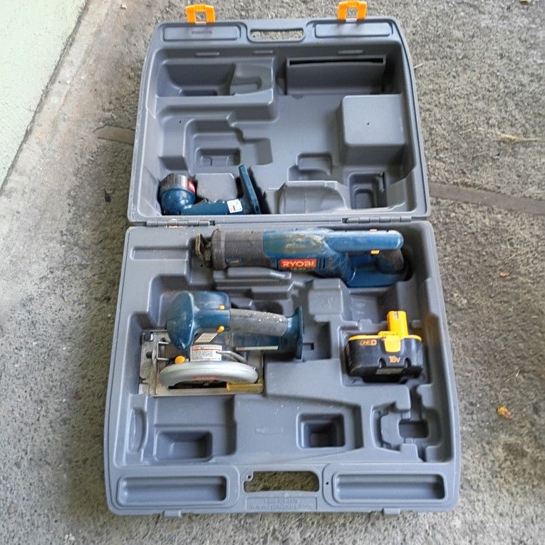 Ryobi Power Tool Set With Hard Carrying Case