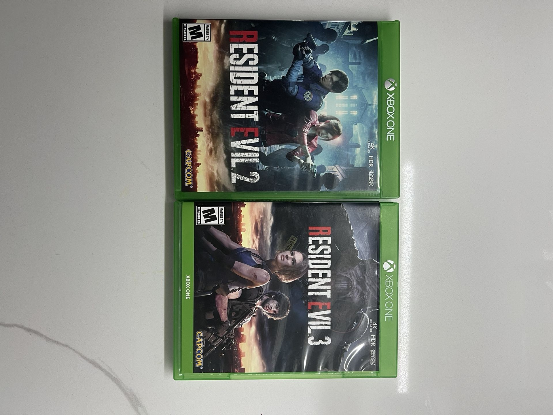 Resident evil 2 and 3 Xbox one