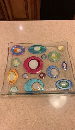 Fun artsy food tray
