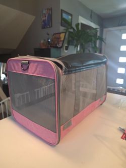 GAPZER Pet Carrier for Large and Medium Cat, Soft-Sided Pet Crate for Puppy
Dog Foldable Car Traveling Kennel Bag with Privacy Protection, Big Kitten 
