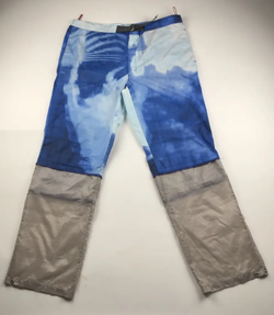 Rare SS 2000 PRADA Sport “X-Ray Cloud” convertible trousers, made in Italy sz 48