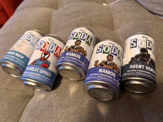 Funko Soda Marvel Collectible Cans – Lot of 5