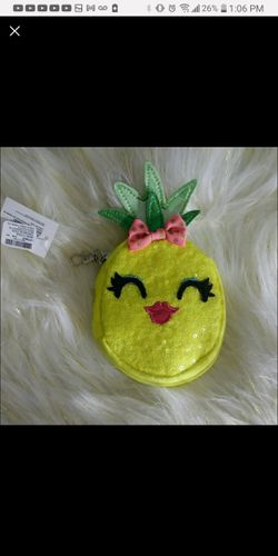 Pineapple Keychain pouch from Claire's