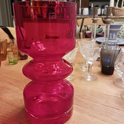 Midernist Riihimaen 1960 Lasi/Finland Art Glass Vase Tamara Aladin Design