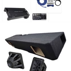 New Bass Package Installed Kicker L7s 8” For SILVERADO SIERRA 2019-up