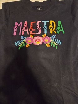 Black T-shirt for teachers