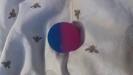 Blue and pink ball