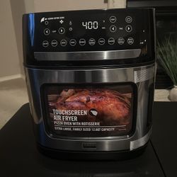  Bella Pro 12.6 Qt Air Fryer and Pizza Oven with Rotisserie 