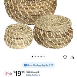 3 Wicker Basket 