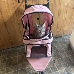 Pink Pet Stroller