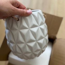White Hanging Planter