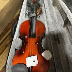 Eastar 1/2 Violin Set for Beginners, Half Size Fiddle with Hard Case,