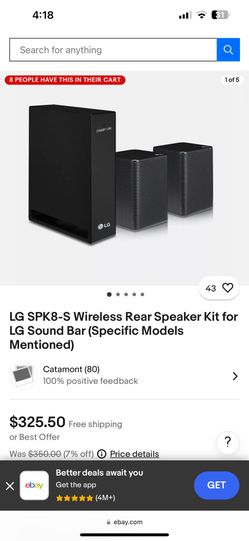 Spk8 S Lg Wifi Speaker Application LG Rear Speaker SPK8-S TVs