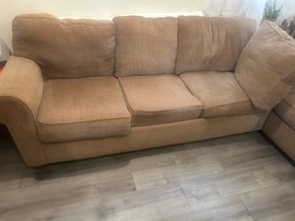 Vintage JC Penny Corduroy loveseat.