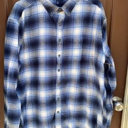  Men’s Long sleeve Plaid Flannel Shirt XL.