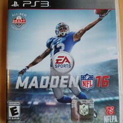 PS3 Madden NFL 16 Video Game