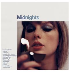 Taylor Swift Midnights - Exclusive Limited Edition Moonstone Blue Colored Vinyl LP Limited Edition Color vinyl