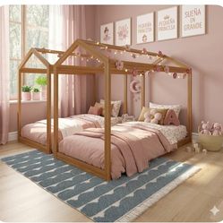 Selling 2 Twin House Bed New Open Box Complete No Damage No Mattress Incluided