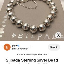 silpada india 925 silver bracelet in excellent condition normal price is $300 I accept offers