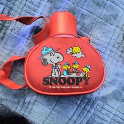 Vintage Snoopy  & Woodstock gang tiny canteen